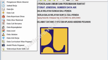 Absensi Dinas PU Wilayah Sungai